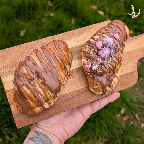 Cookie stuffed croissants