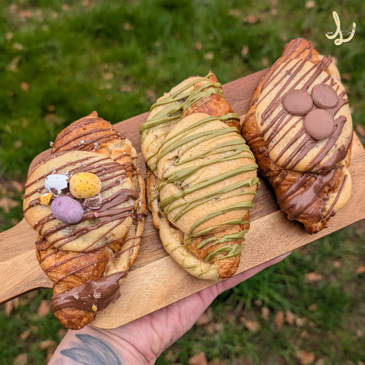 Cookie stuffed croissants